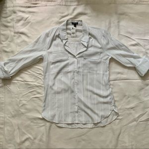 Express White Button Down Shirt